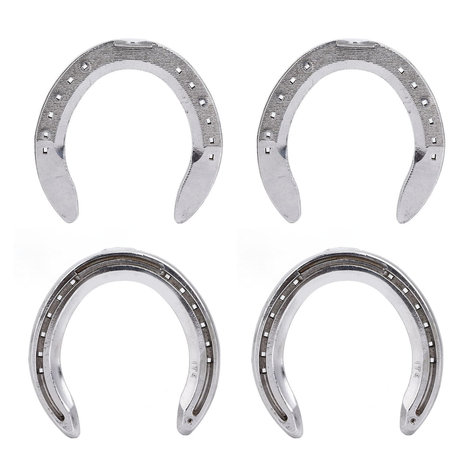 4pcs Horseshoes Aluminum Alloy Light Weight Reliable Practical Horse Riding Accessory for