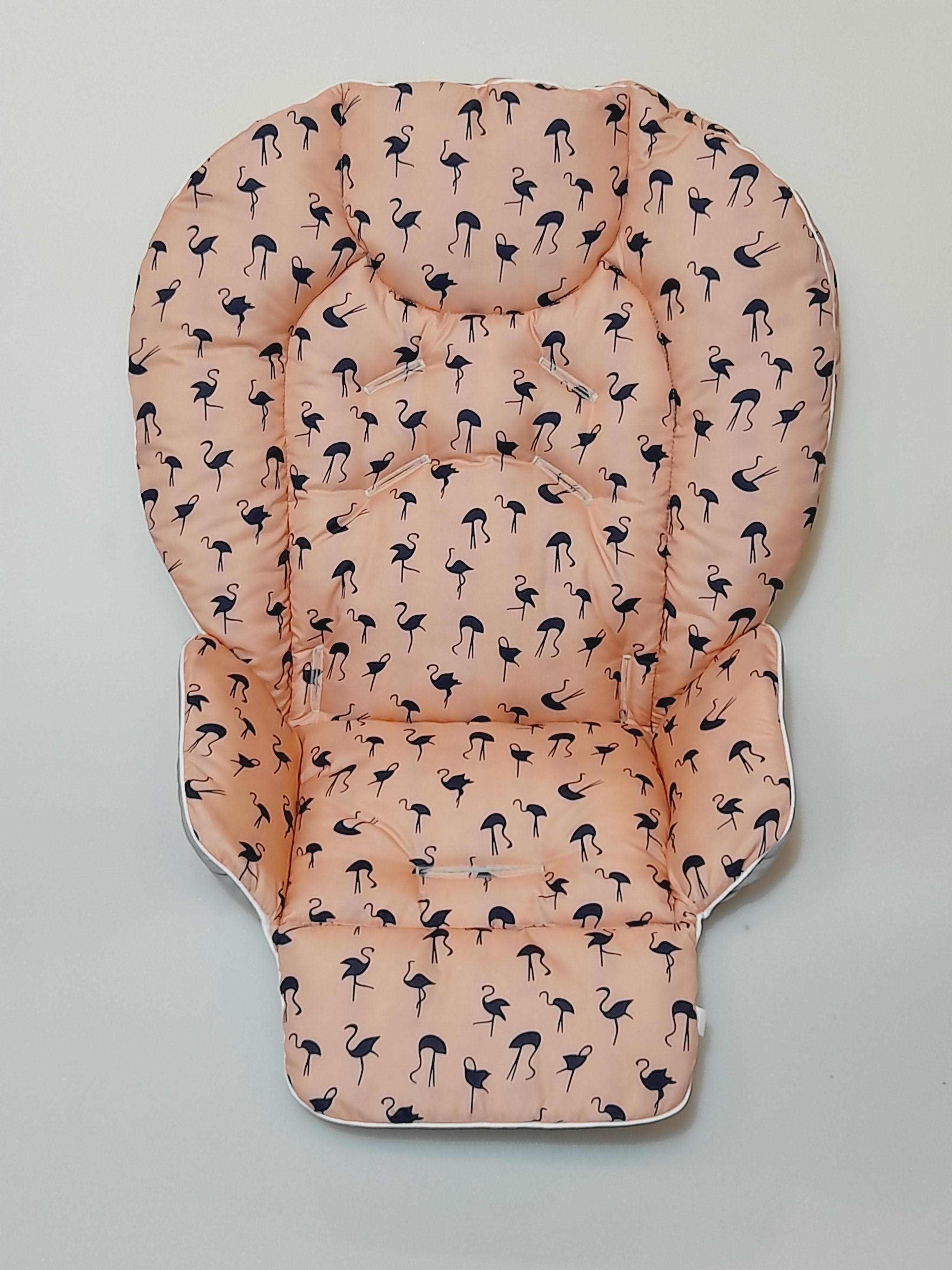 Chicco Polly highchair waterproof cover with pattern, water-repellent highchair insert one size