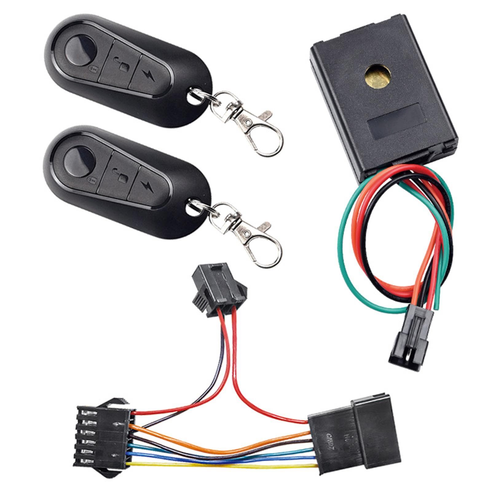 36V-72V Electric Bike Alarm E Bike Remote Control Electric Scooter Anti-Theft Device Replacement black