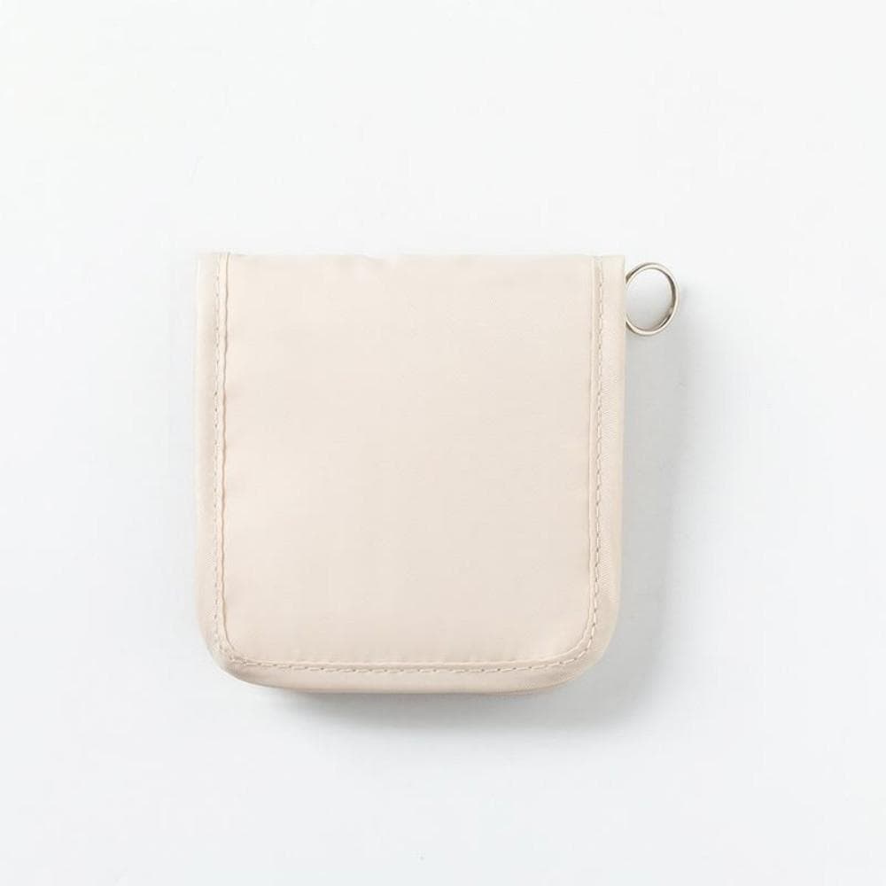 Mini Medical Pouch Portable Foldable Large Opening with Zip Sort First Aid Kit Outdoor Travel Essential Storage Bag white