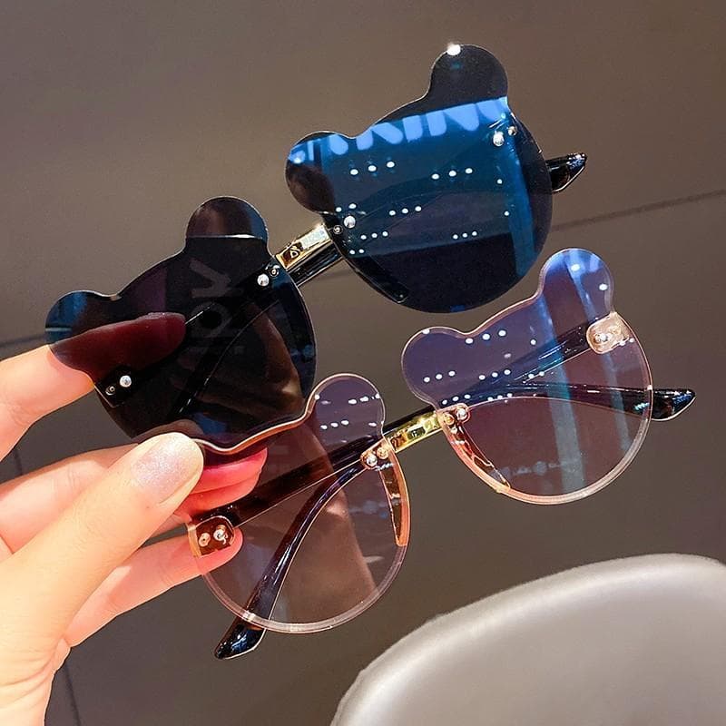 Children's sunglasses fashion cute baby cartoon bear sunglasses boys and girls anti-ultraviolet