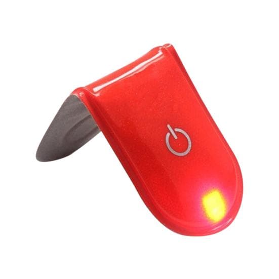 LED Safety Light Clip On Reflective Magnet Running Strobe Walking Bike Cycling red