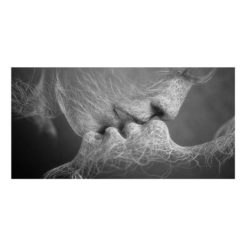 Modern Kiss Canvas Art Prints Love Kiss Between Lovers Wall Posters Pop Art Canvas Wall Paintings For Living Room Cuadros Decor 50x100cm