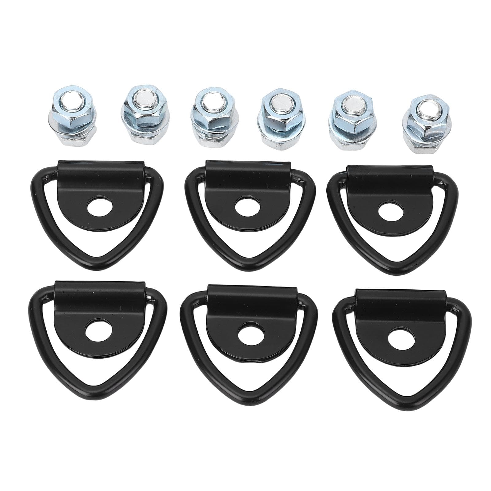 6pcs V Ring Tie Down Anchors With M12 Bolts Heavy Duty Steel Bolt On Trailer Anchor for Cargo Truck