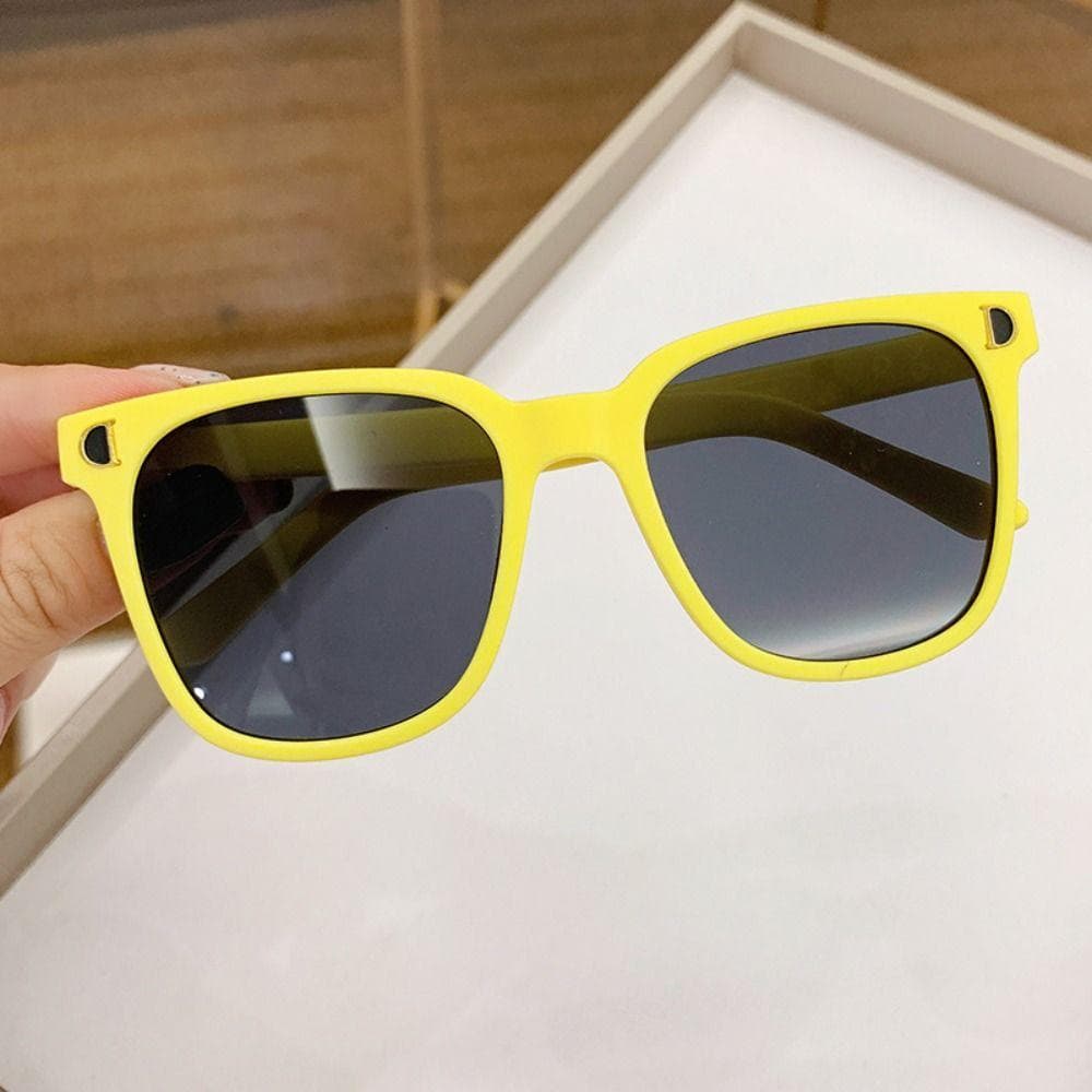 Fashion Square Frame Sunglasses UV 400 Foldable Travel Goggles for Toddler Boys Girls Outdoor