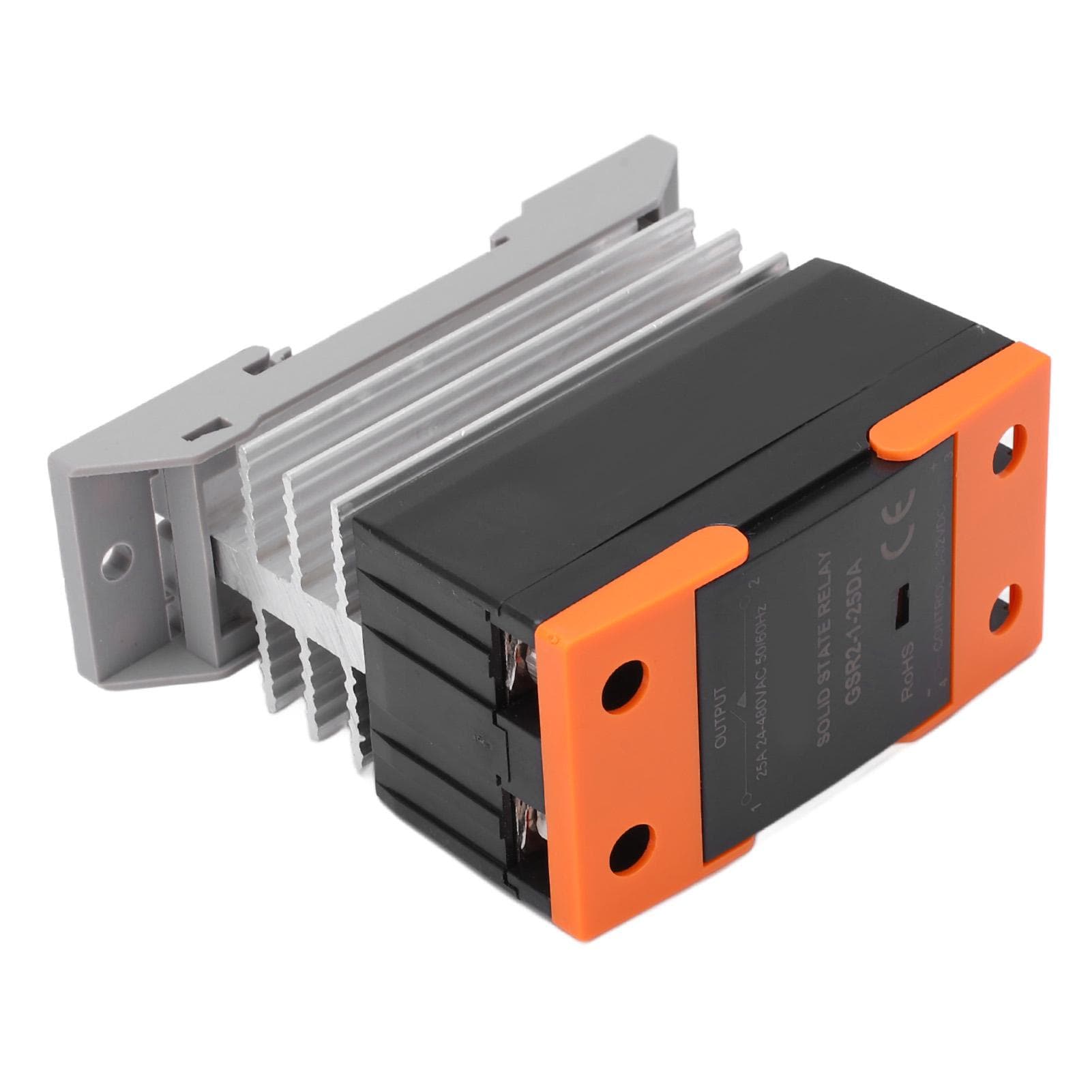 Solid State Relay SSR Input DC 3?32V to Output AC 24?480V with Heat Sink for Home