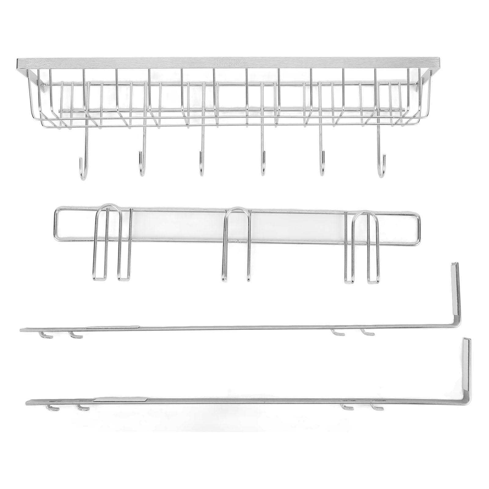 Refrigerator Spice Rack 304 Stainless Steel Space Saving Fridge Spice Shelf Seasoning Organizer
