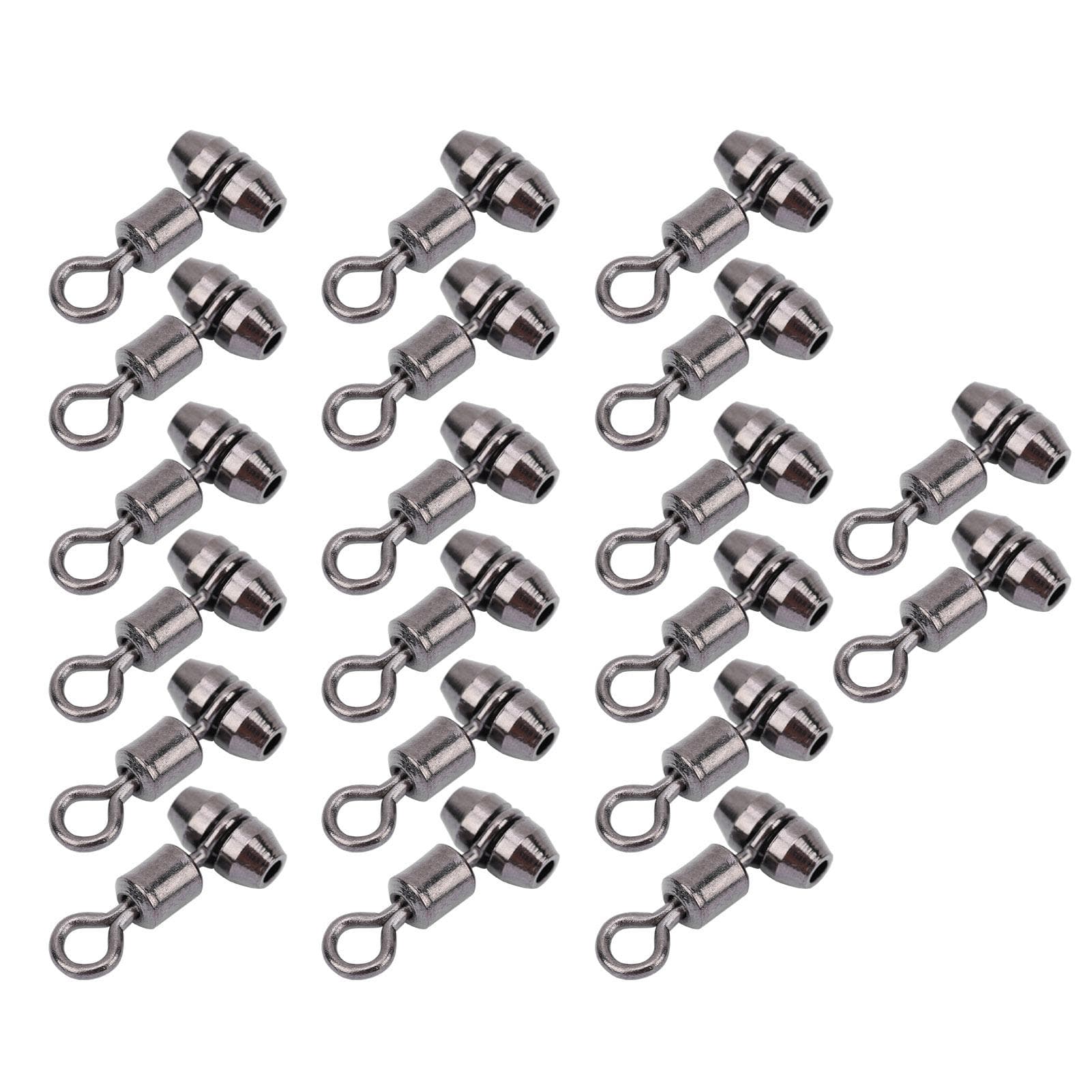 20pcs Copper Enhanced Version American Swivel Hook Gear Connector Fishing EquipmentOval Medium