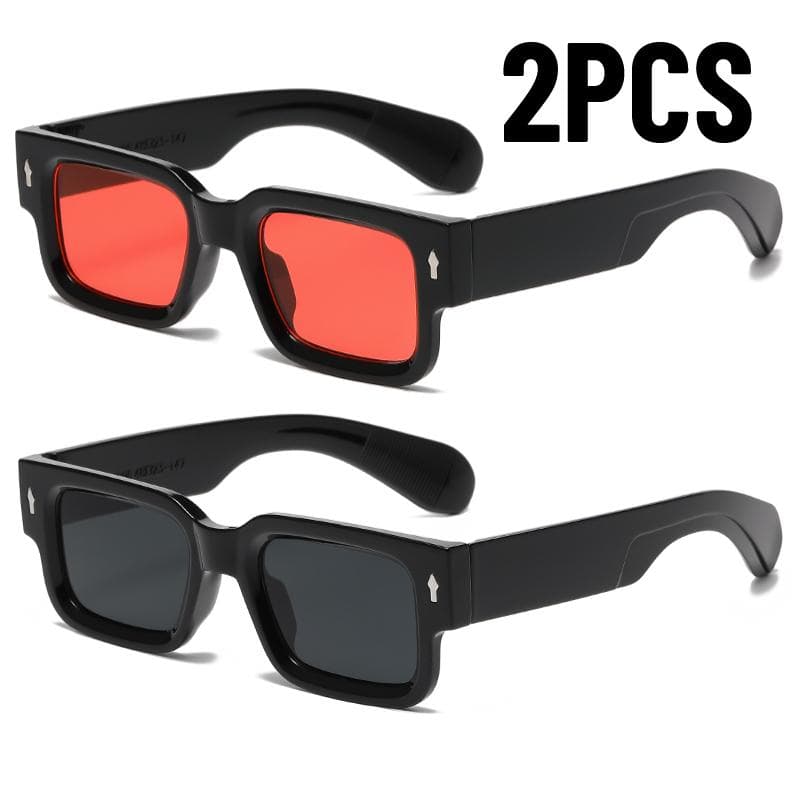 1PCS New Year Gift Classic Retro Rectangle Sunglasses UV400 for Men Women Outdoor Driving Trendy Sun Glasses