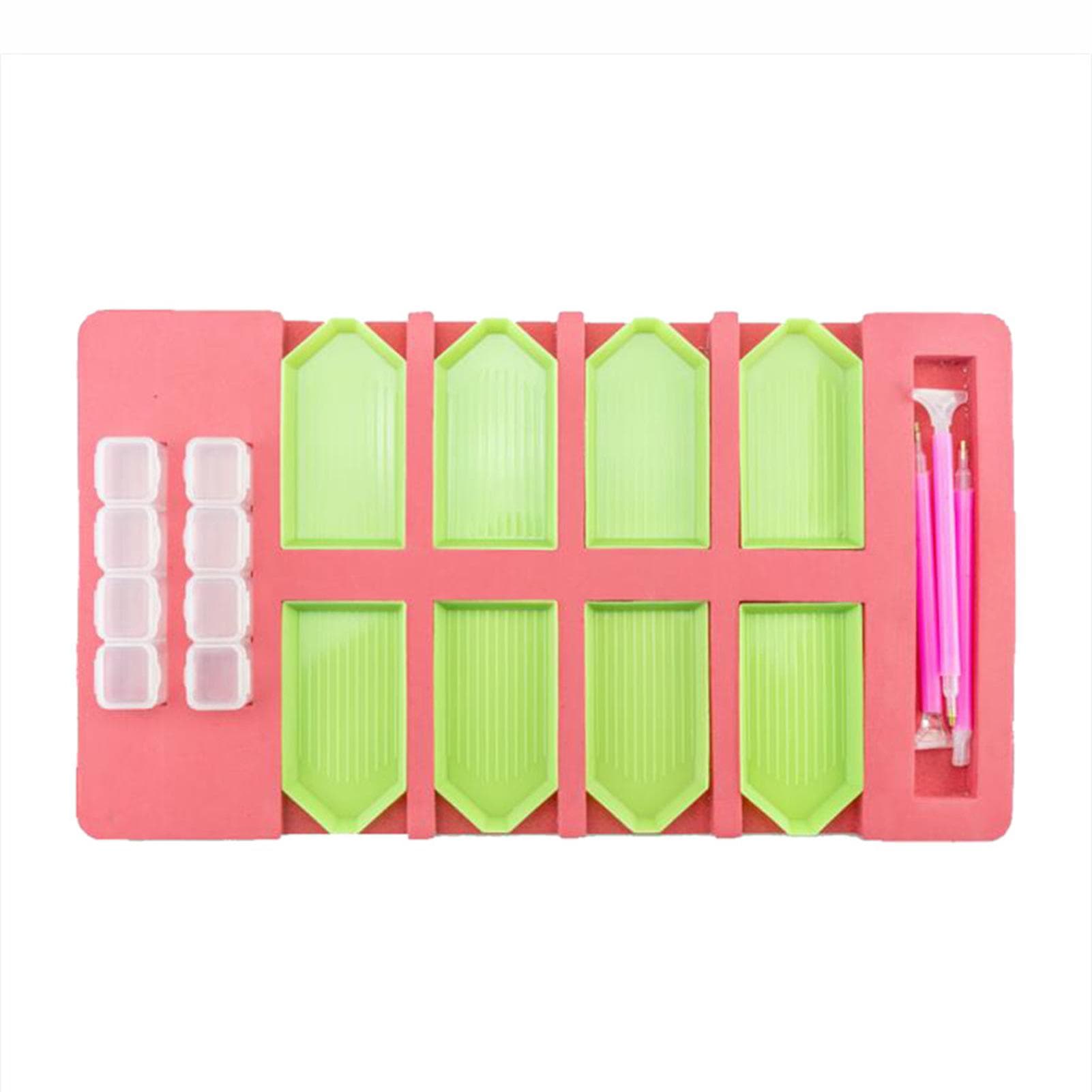 Multi-function Diamond Painting Tray Holder Drill Pen Diamond Box Organizer DIY Craft C