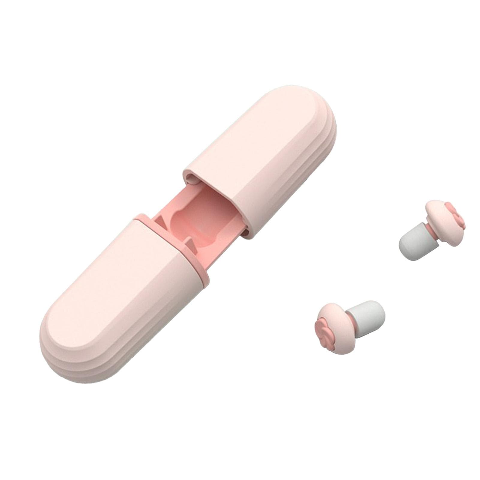 6 Pairs Noise Canceling Earplugs Noise Reduction Silicone Reusable Earplug for Sleeping Working pink