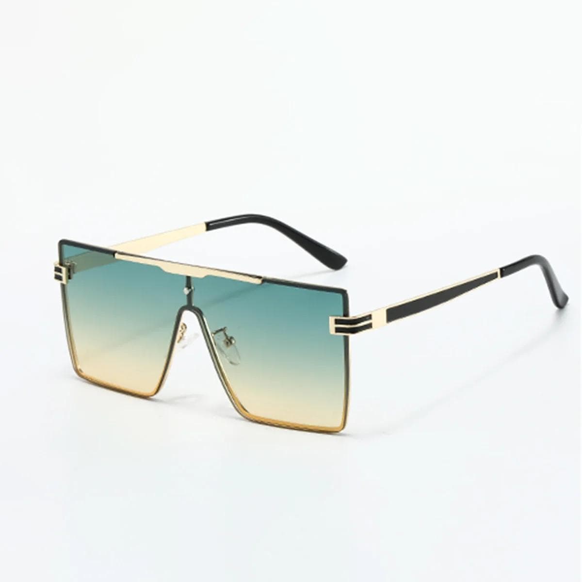 Luxury Designer Sunglasses for Women Men Square Double Bridge Glasses UV400 Protection Colored Lenses Fashion Eyewear
