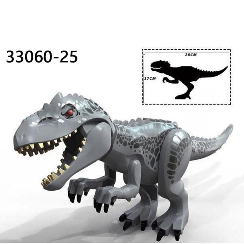 28CM Huge Raptor  Carnotaurus Building Blocks Dinosaur Bricks Tyrannosaurus T-Rex Assemble Kids Toys Kids Gift Christmas Gifts 25