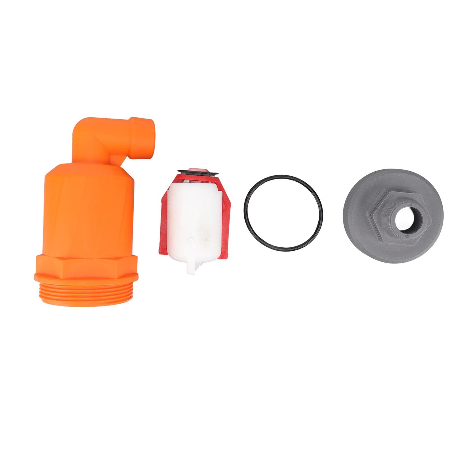 Orange Automatic Air Vent Valve High Hardness Great Flowing Rate PP Exhaust Vent Valve Top G1/2