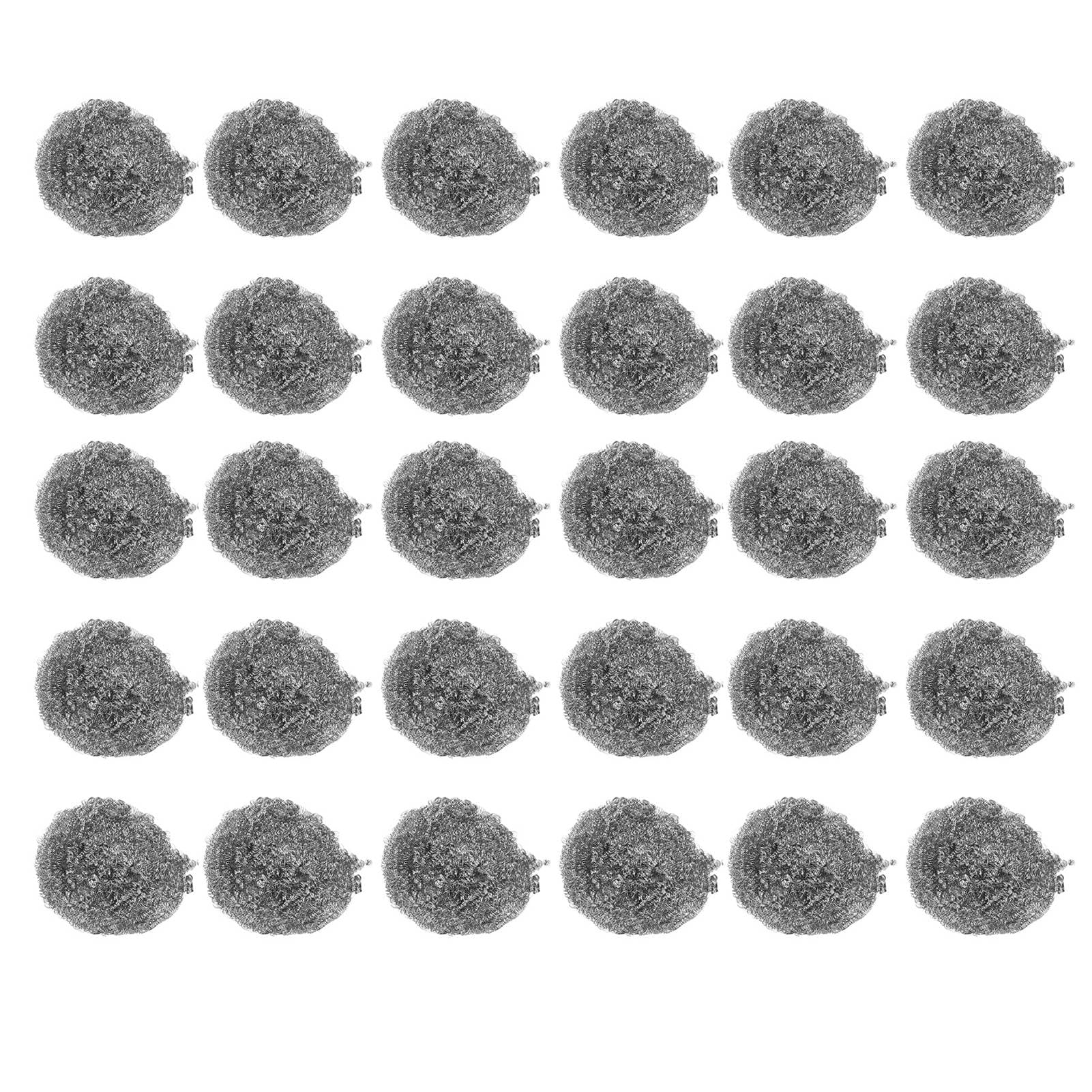 30PCS Stainless Steel Scrubbers Cleaning Ball Scouring Pads Ball for Pot Pan Cookware Cleaner