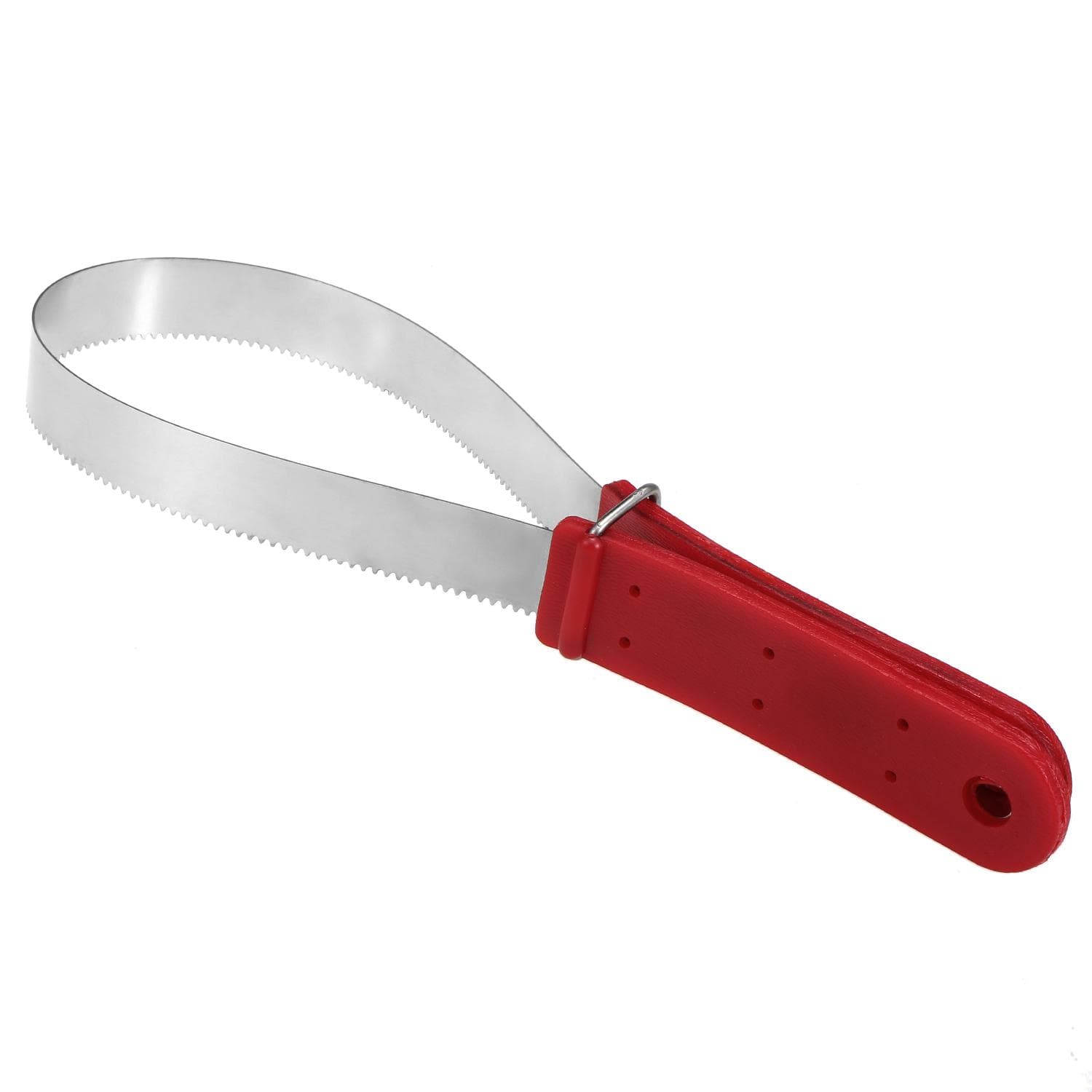 Stainless Steel Equine Sweat Scraper Horse Shedding Grooming Tool Horse red