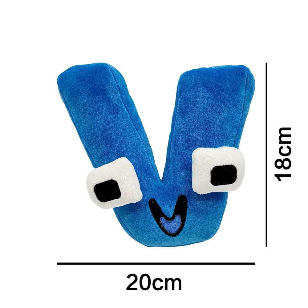 Alphabet Lore Plush Toys A-Z English Letter Stuffed Animal Plushie Doll Toys Gift For Kids Children Educational Christmas Gifts