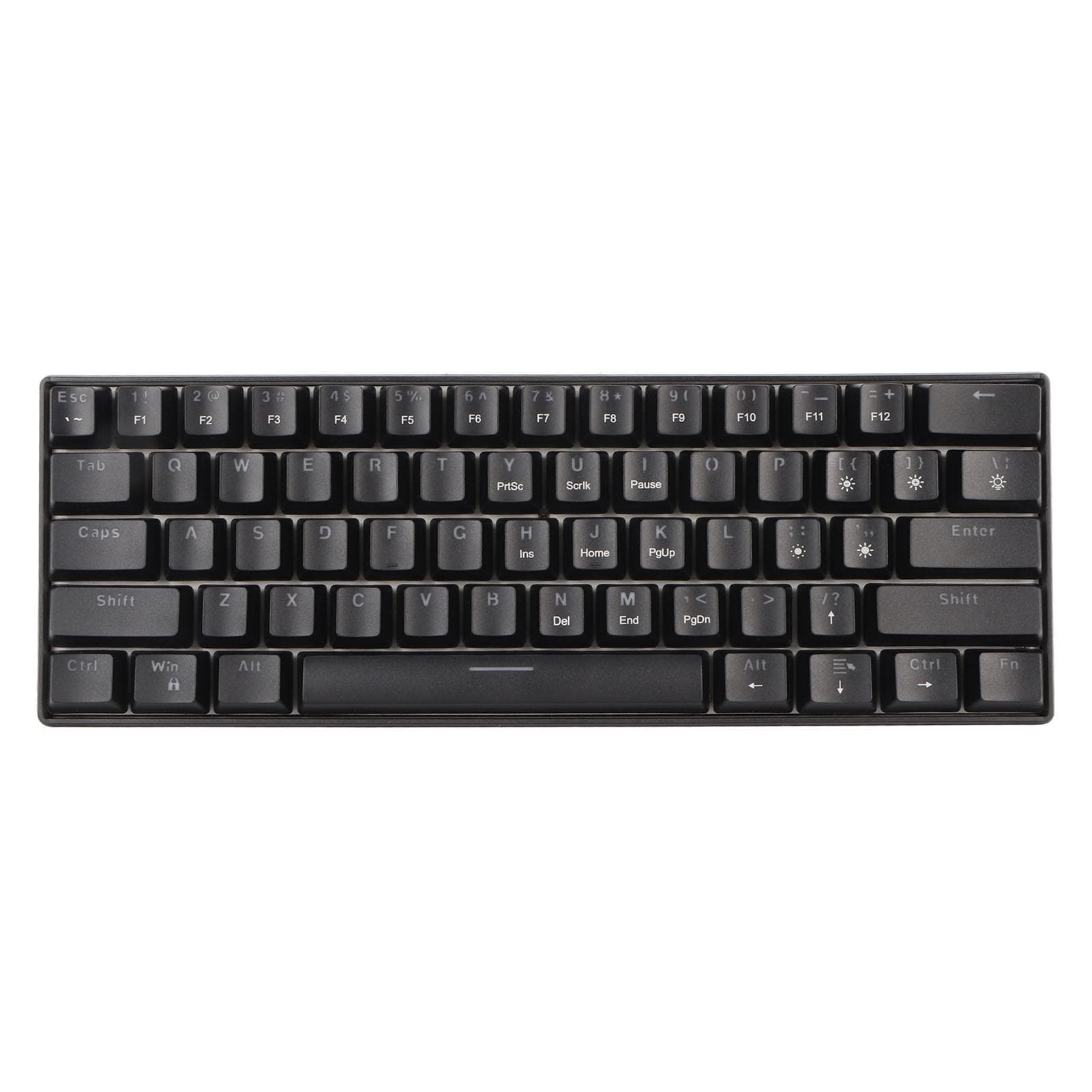 61 Key Mechanical Keyboard Portable Compact 60percent Gaming Keyboard with LED Backlit for Windows PC