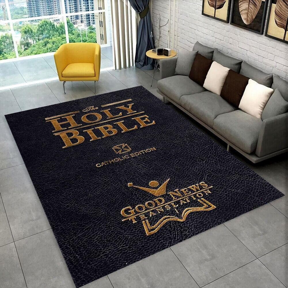Holy Bible Cross Jesus Pray Area Rug,Carpet Rug for Home Living Room Bedroom Sofa Doormat Decor,kid Play Non-slip Floor Mat Gift 60cm x 90cm