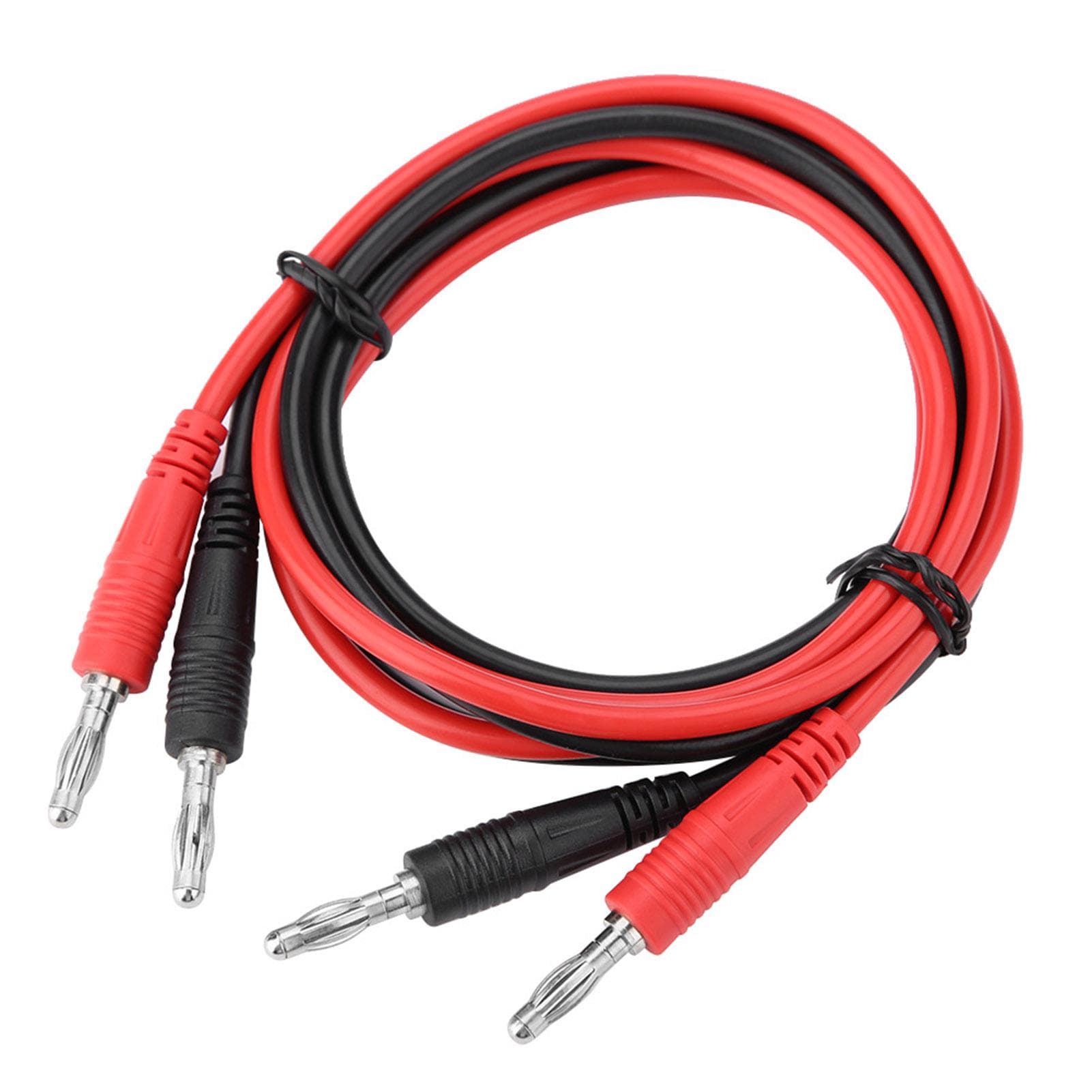 P1041 2Pcs 4mm Banana Plug to Banana Plug Test Cable Multimeter Testing Cables