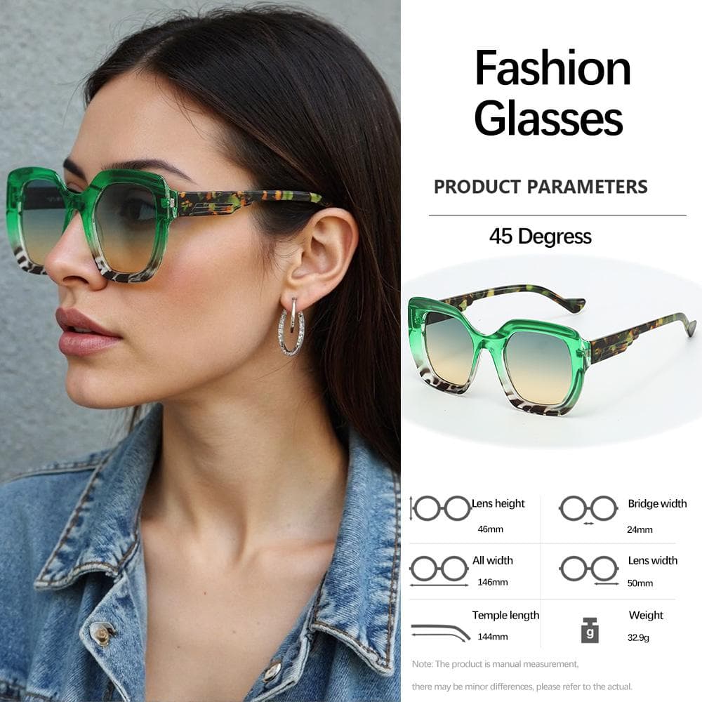 Vintage Modern Sunglasses for Women Minimalist Commuting Trendy Versatile UV Protection