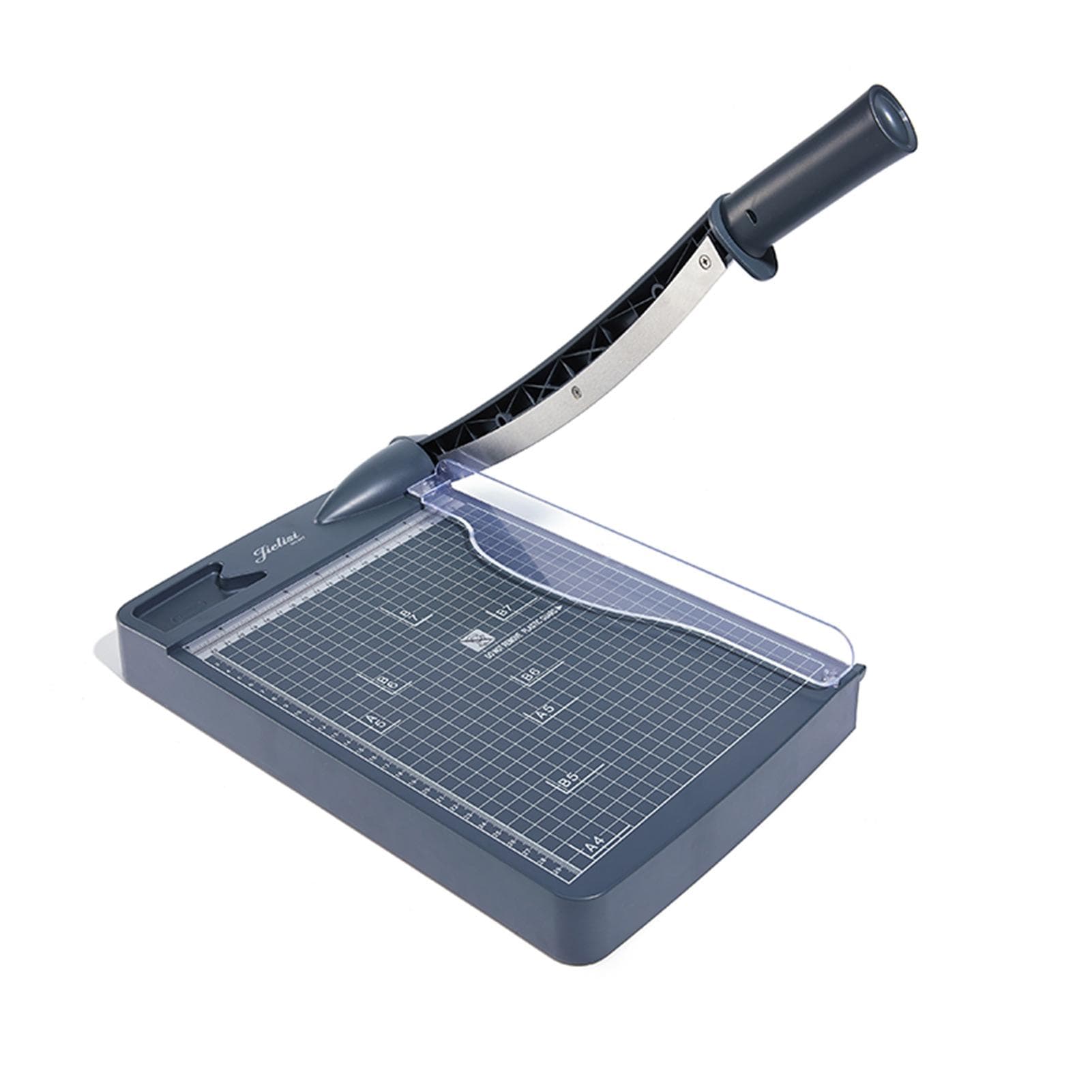 JIELISI Mini Paper Trimmer Guillotine Cutter A4 Cut Length Desktop Paper Cutting Machine with dark gray