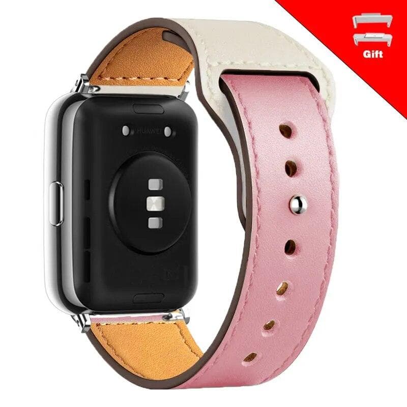 Leather Strap For Huawei Watch Fit 2 Smartwatch Band Replacement Sport Wristband retro loop Bracelet Fit2 watchband Accessories For huawei fit 2