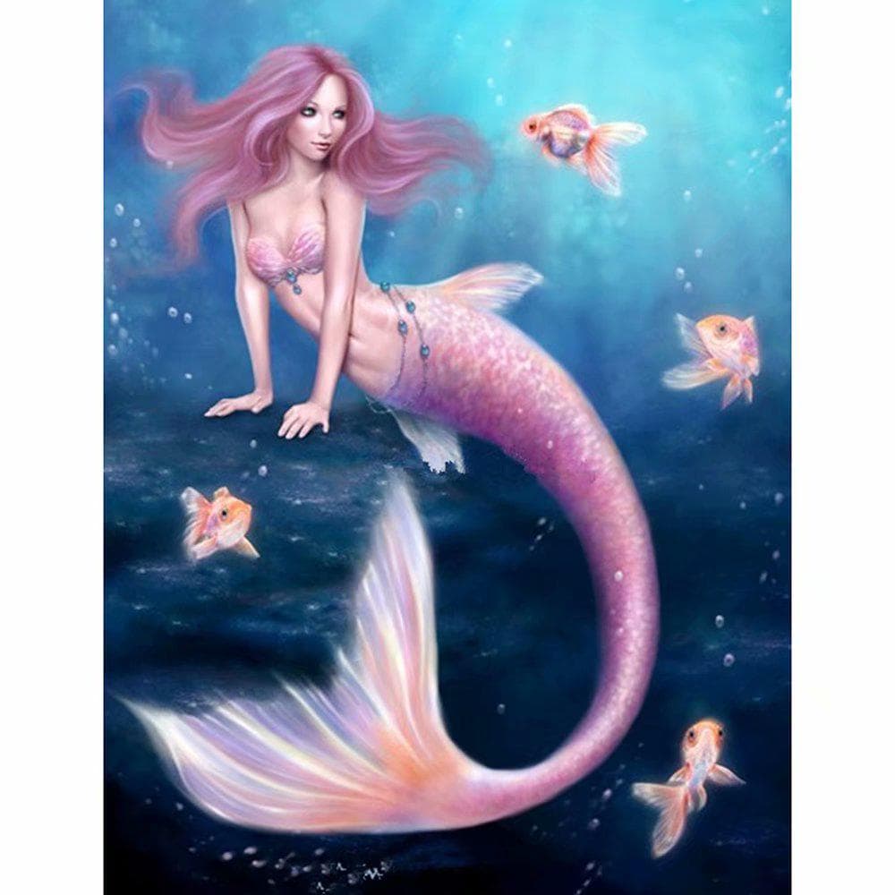 Diamond Embroidery Little Mermaid 5d Diamond Painting 20X30CM