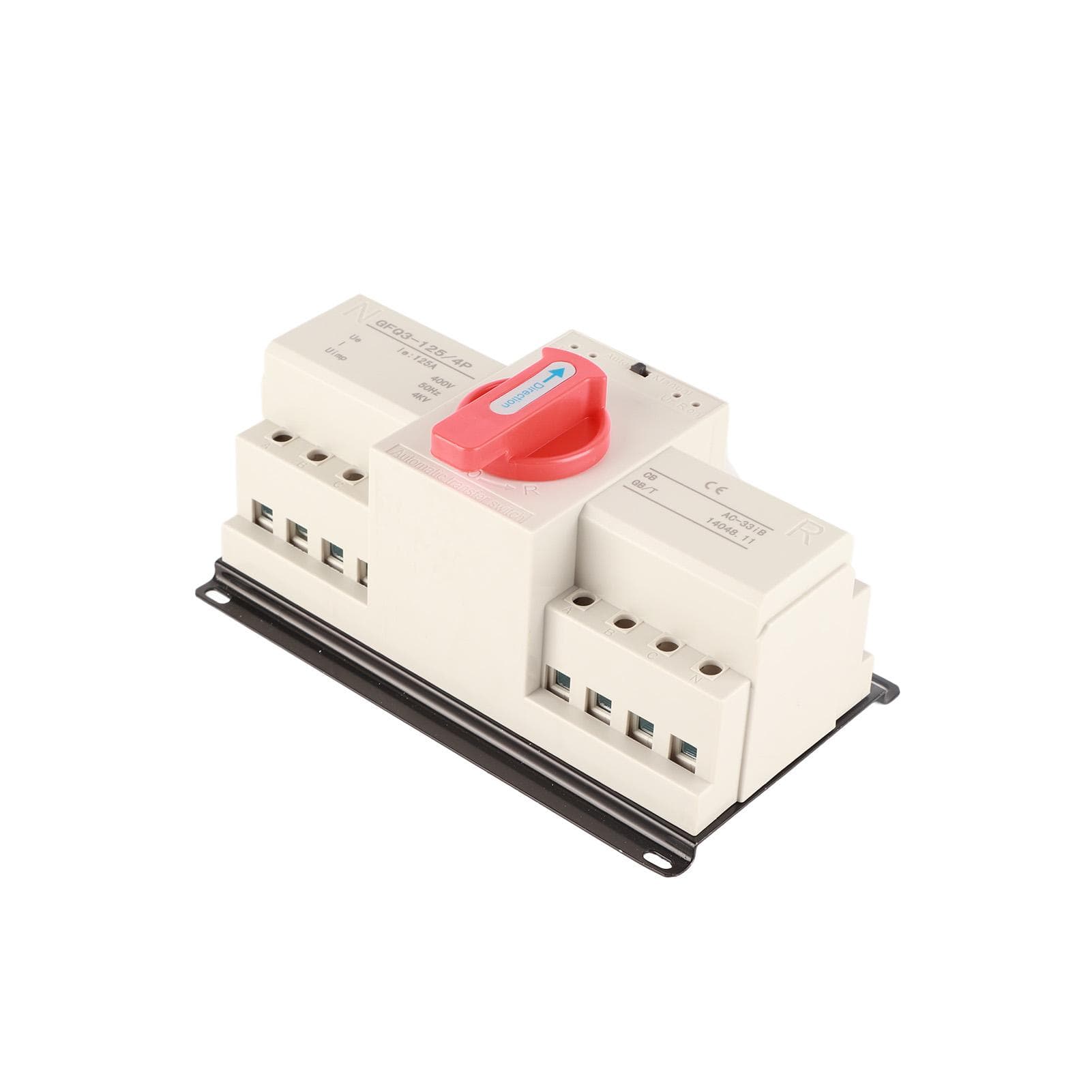 Dual Power Automatic Transfer Switch 4P 125A CB Level Mini Generator Changeover Switch with