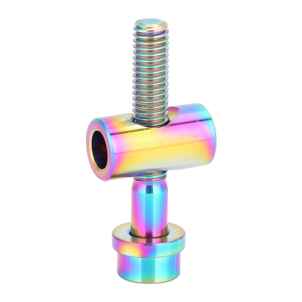 M5x30/35/40mm Titanium Alloy Bicycle Seatpost Bolt Round Head Screw (Rainbow M5x30)