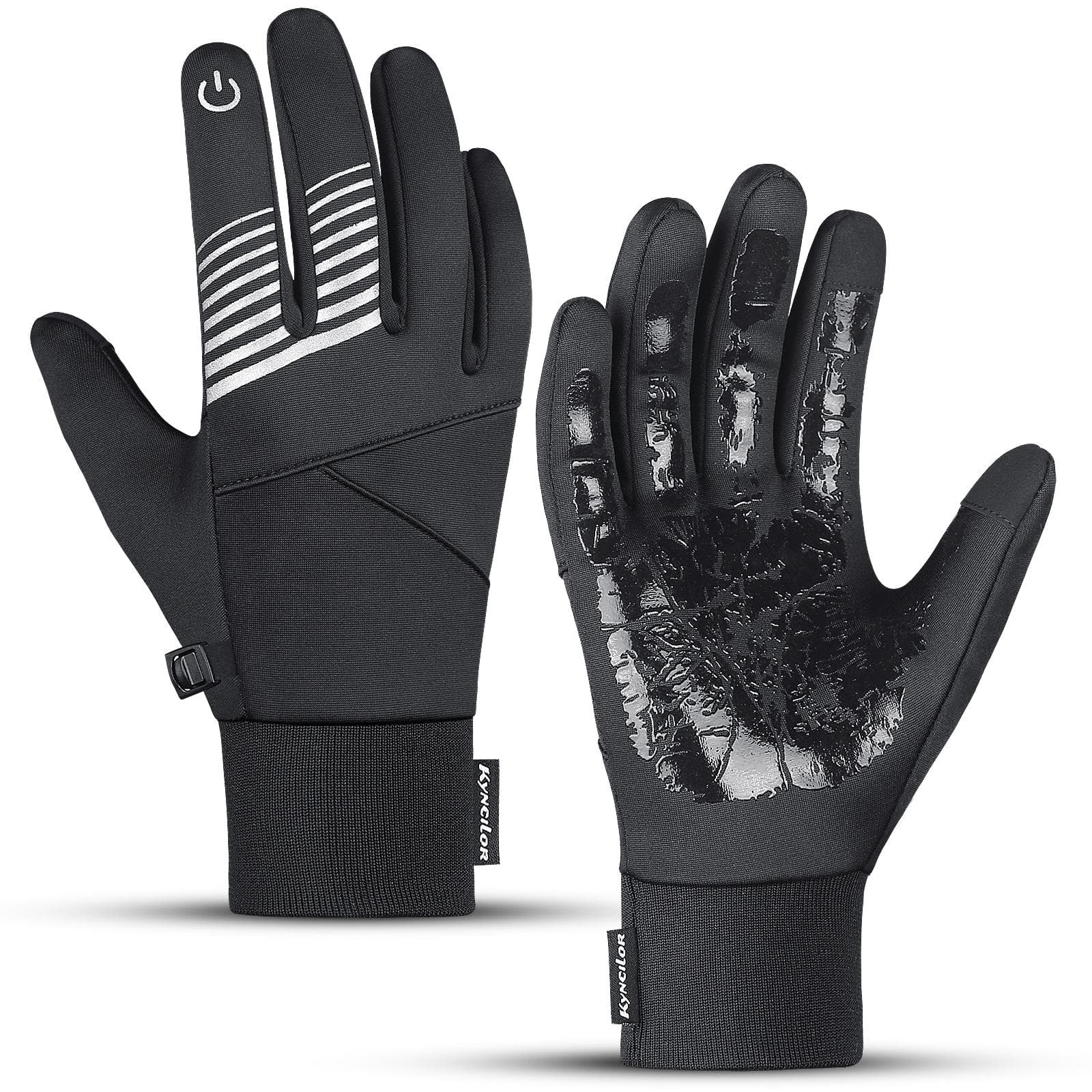 Durable And Safe Autumn Winter Cycling Gloves For Men Women Fluff Warm Waterproof Nonslip Touch Screen Skiing Running Riding Motorbike Gloves S