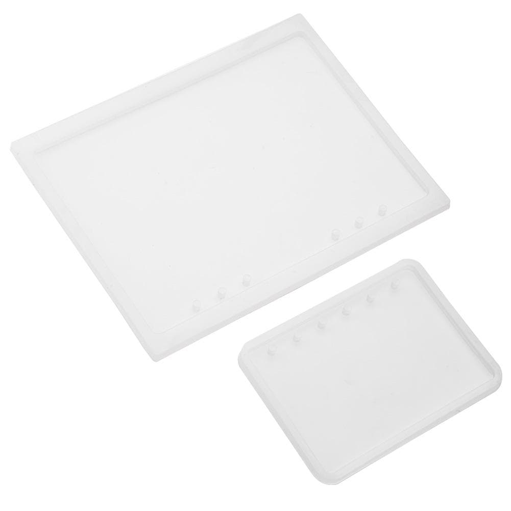 2pcs/set A5 A7 Notebook Shape Silicone Mold for Diy Epoxy Resin Crystal Notepad Cover