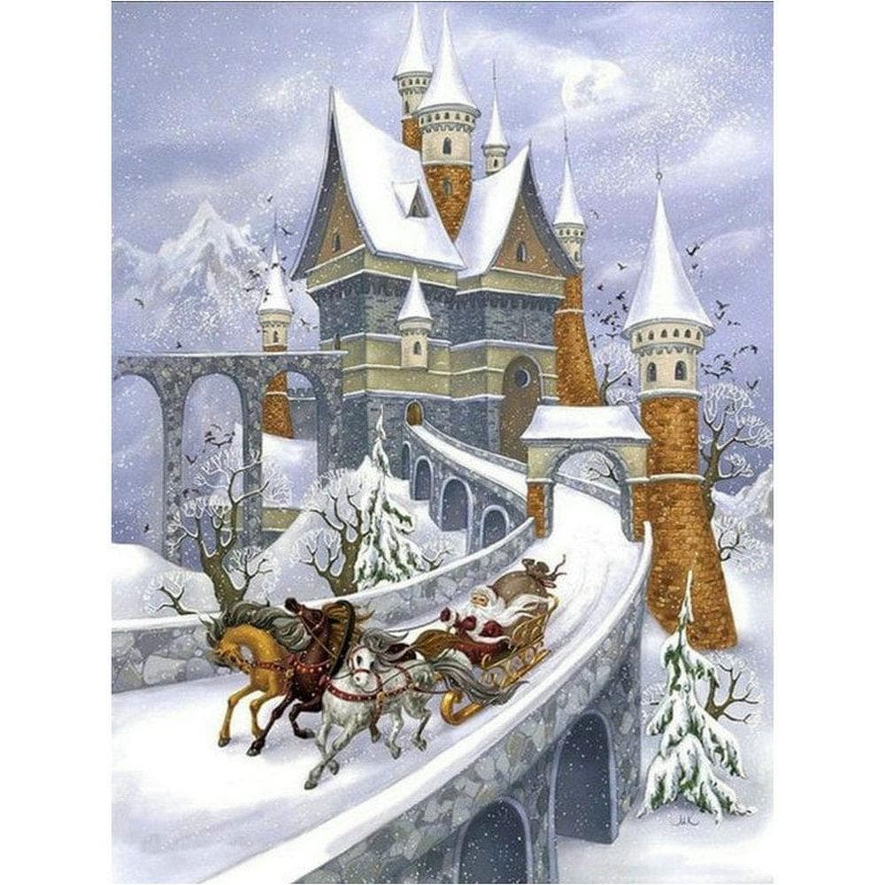 Diamond Embroidery 5D Diy Diamond Painting Castle Picture Cross Stitch 20X30CM