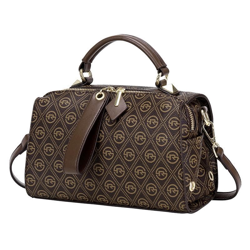 Summer Fashion Printed Hand-held Pillow Bag for Women, Retro Casual Single-shoulder Bag, Commuting Crossbody Bag