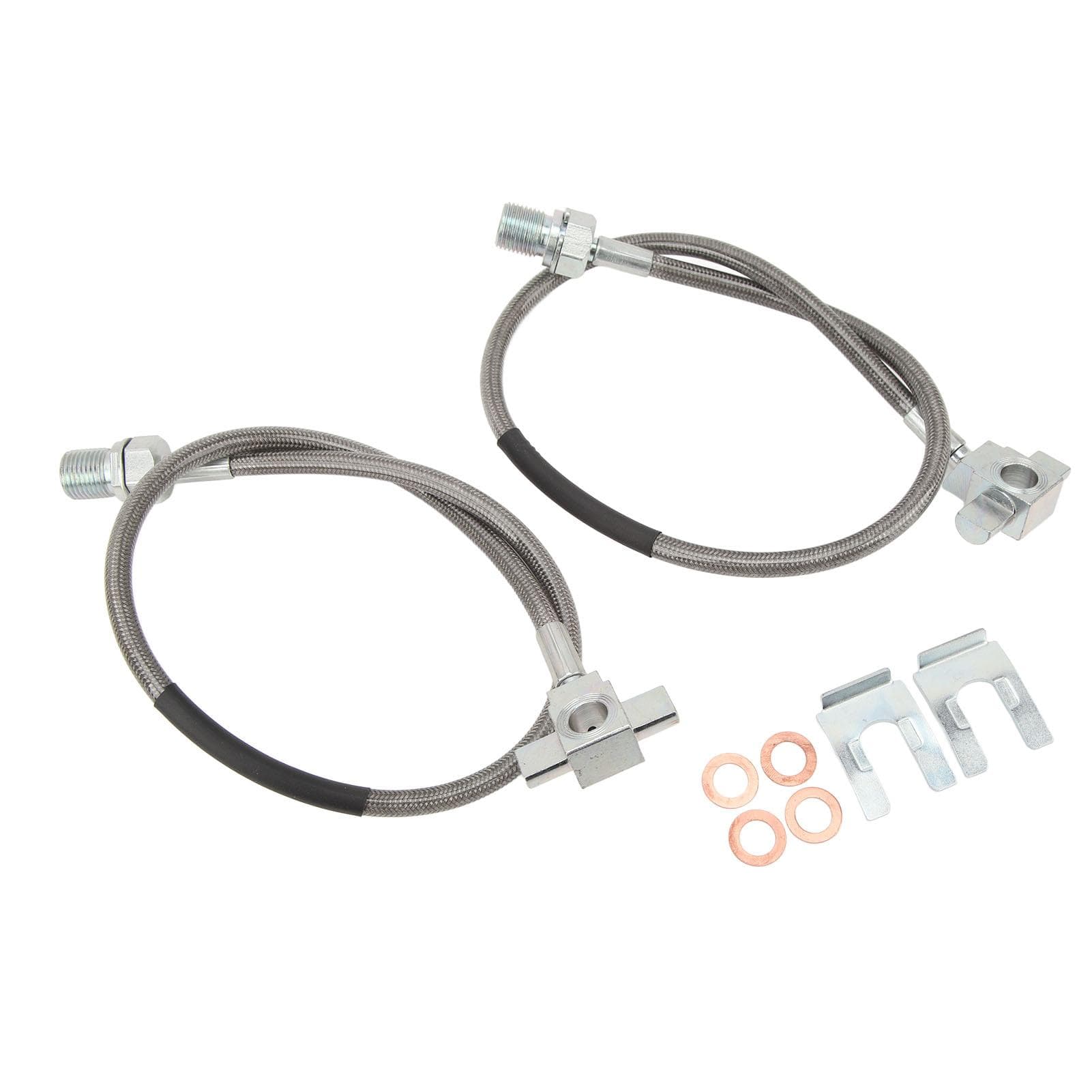 2Pcs Front Stainless Steel Brake Line 89340S Replacement For Chevy C10 C20 C30 K10 K20 K30 K5