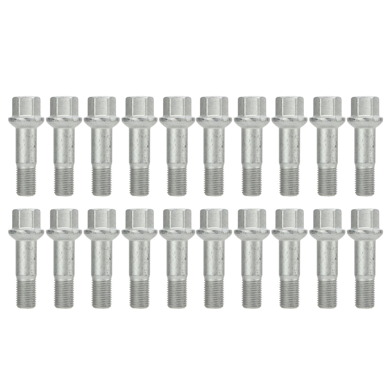 20 Pcs Wheel Lug Bolt M14x1.5 0009905307 67mm Length Replacement for Mercedes?Benz ML350 S500