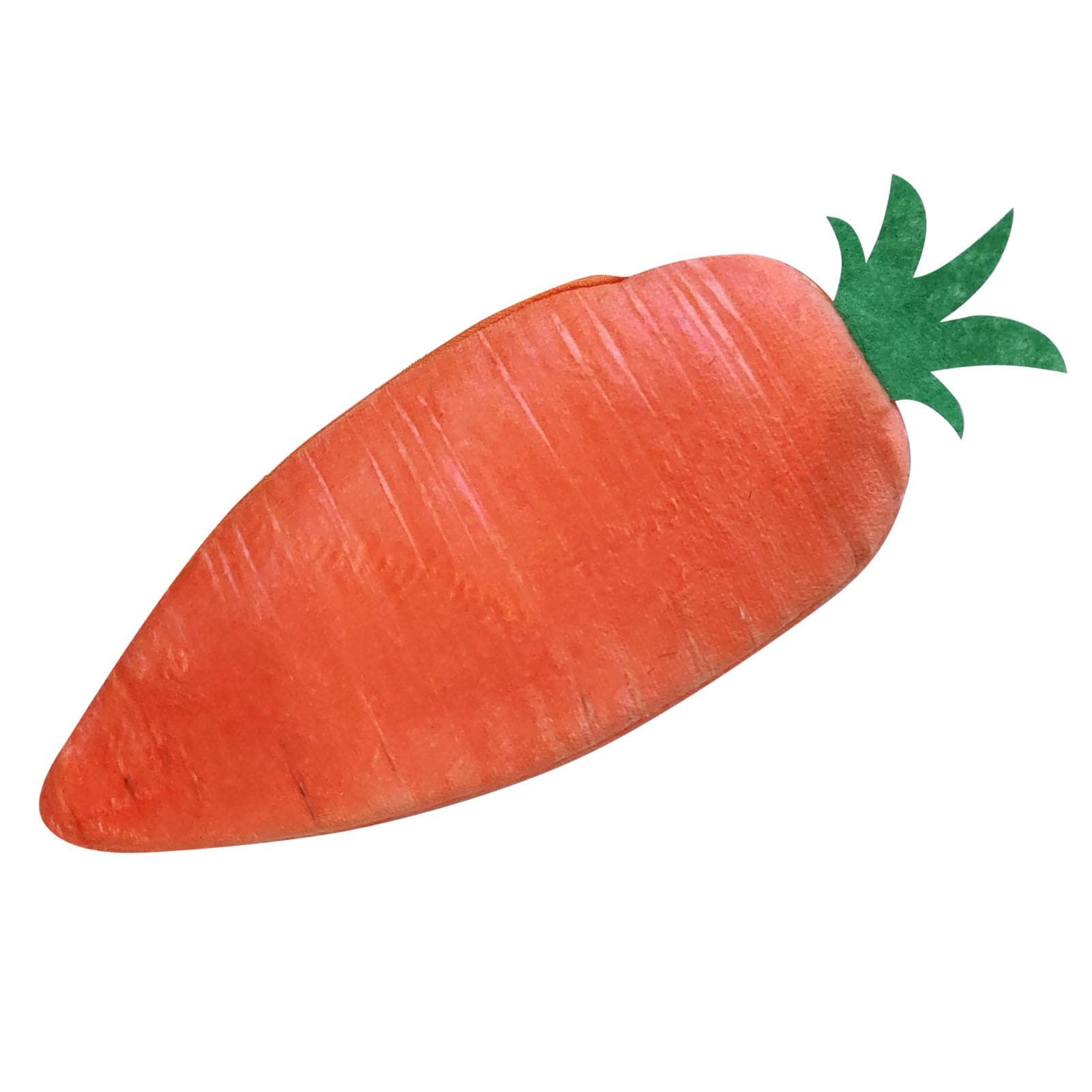 Plush Pencil Case Soft Large Capacity 3D Simulation Carrot Shape Pen Pouch for Students Stationery
