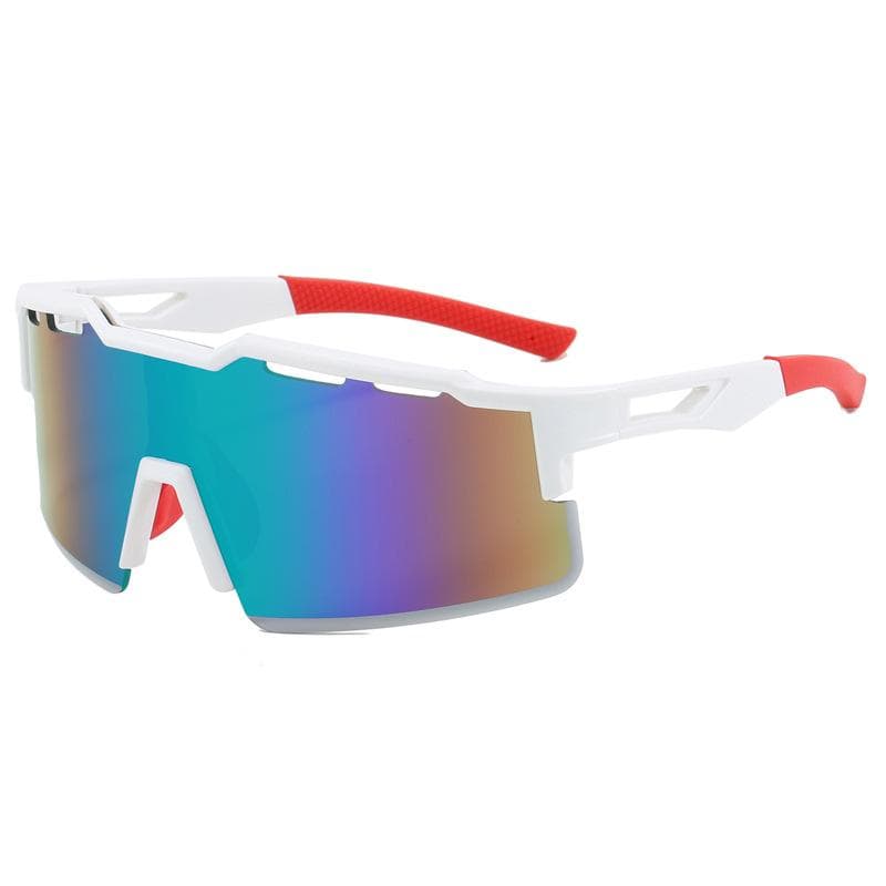 New Colorful One-piece Sunglasses For Women Men Outdoor Sports Cycling Glasses 9968 UV Protection