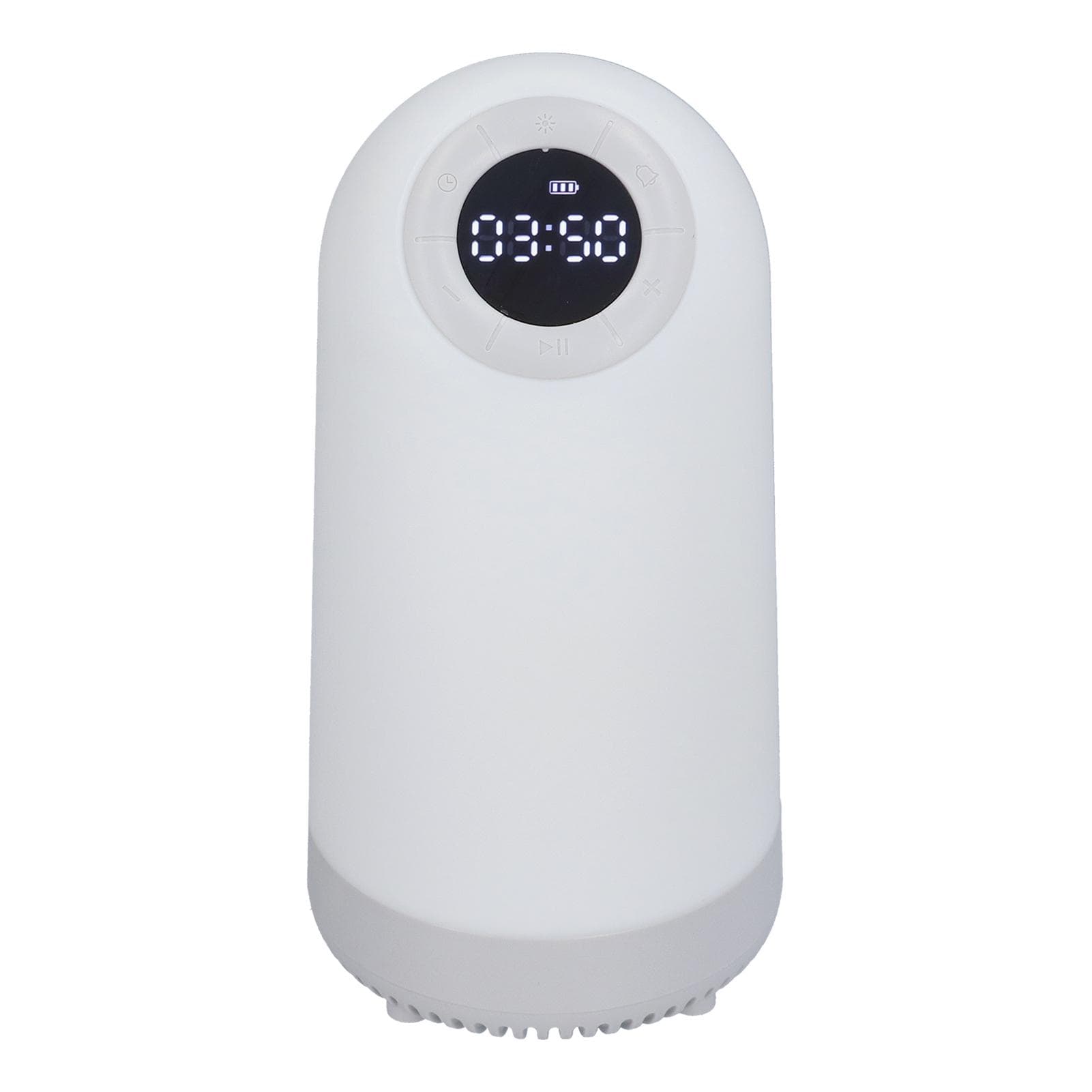 Speaker White Wake Up Light Wireless Speaker Multi Function Bedside Night Light Speaker