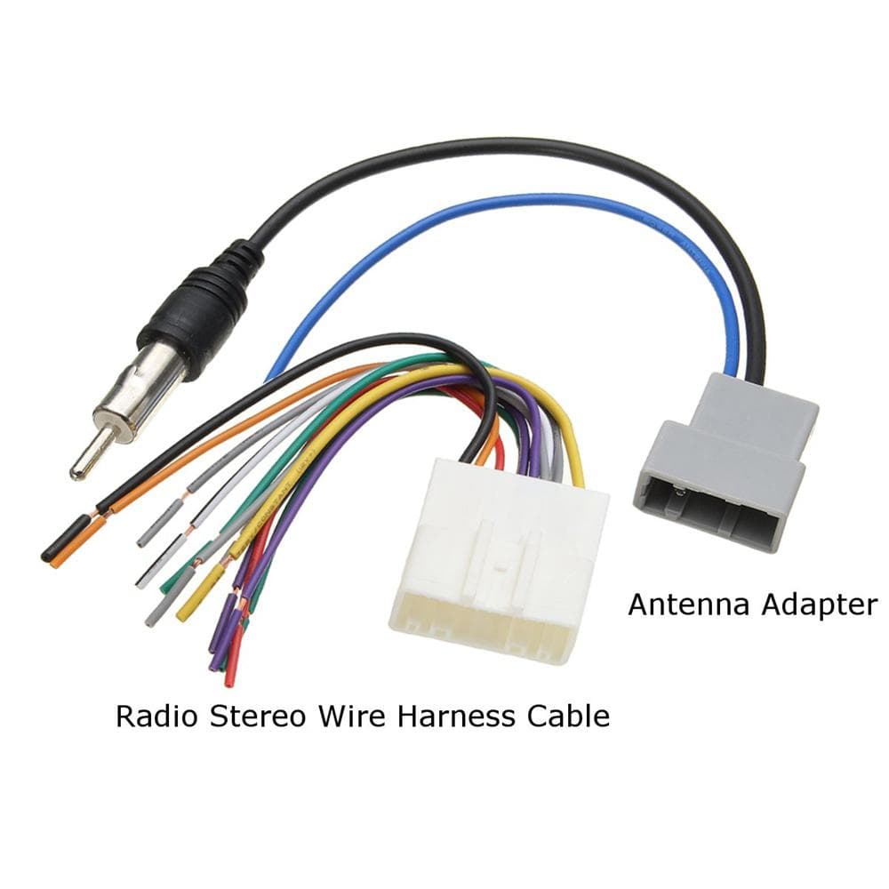 Car Radio Audio 20Pin Wiring Harness Adapter for Nissan Subaru Infiniti G37