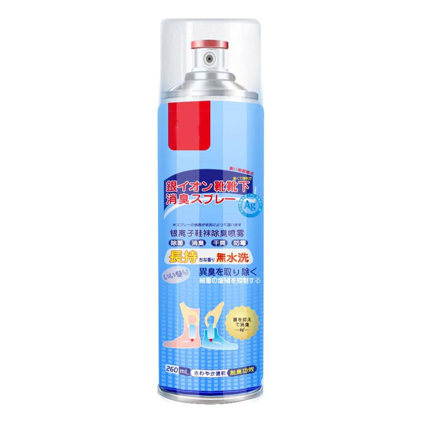 260ML Shoe Deodorizer Spray Fast Penetration Portable Shoe Odor Spray Smelly Shoes Odor Remover for