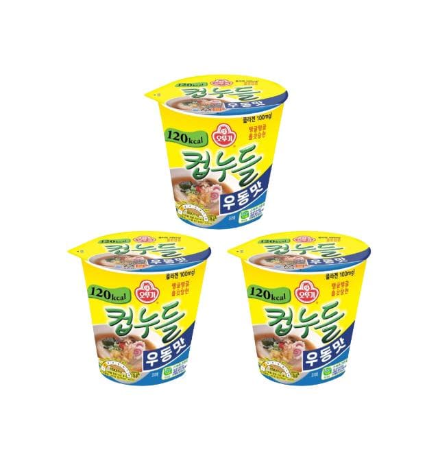 Ottogi Cup Noodle Udon Flavor 38.1g (2 Options) #3PCS
