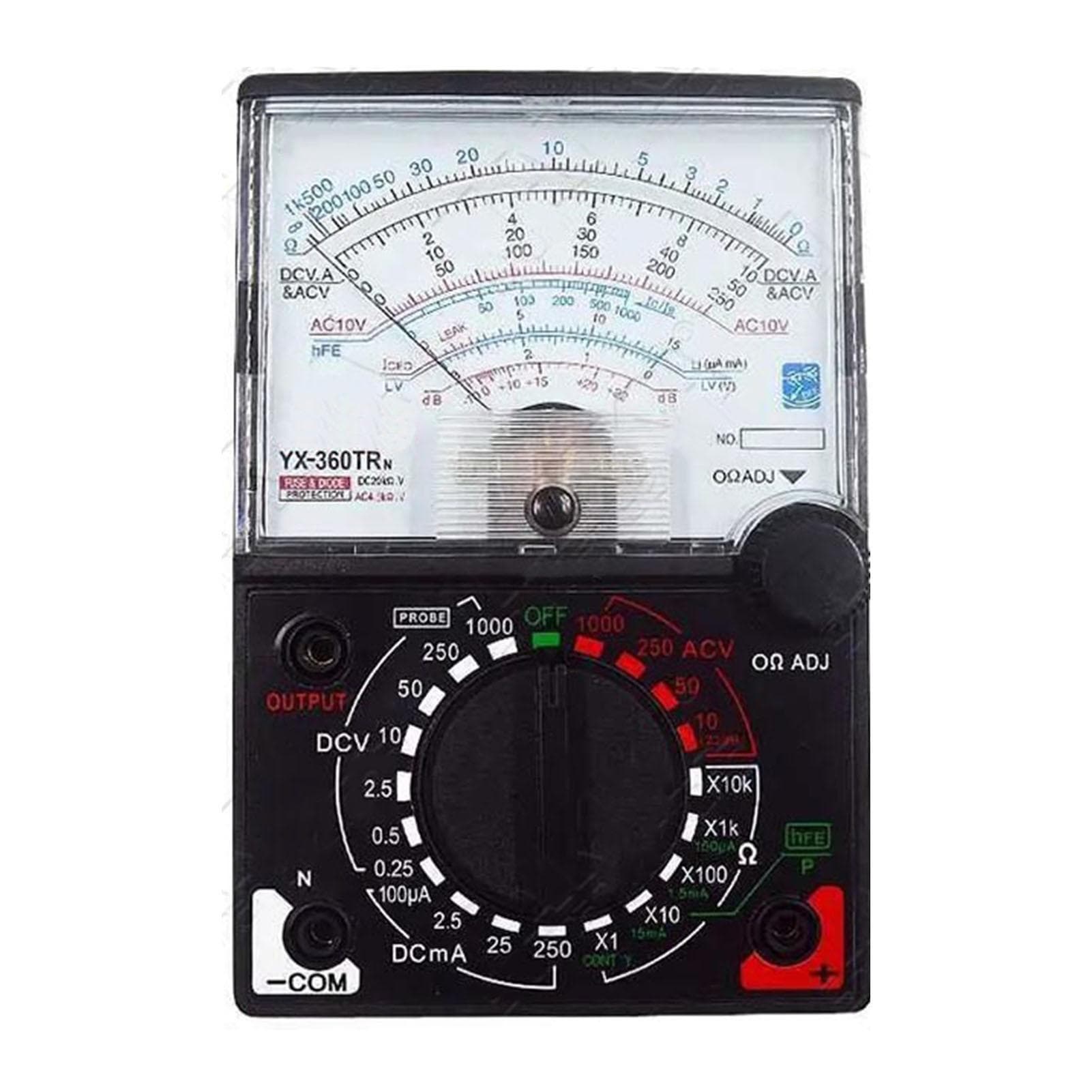 Pointer Multimeter Ammeter Voltmeter Ohmmeter with Probes Teaching Aids Maintenance Tool