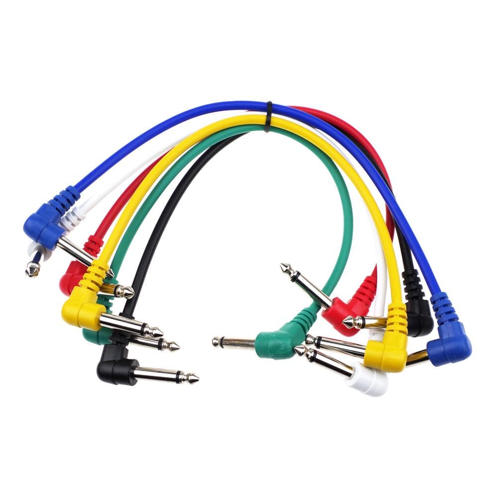 6 Colors Electric Guitar Effect Patch Cable Wire Audio Connection Cable multicolour
