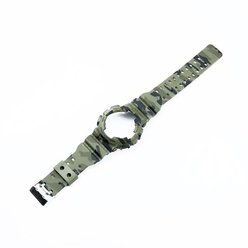 Camouflage Resin Strap for Casio G-SHOCK GD120 GD100 GA110 GA100 Frame Sports Bracelet GA100 GLS-100 Men's Watch Band camouflage