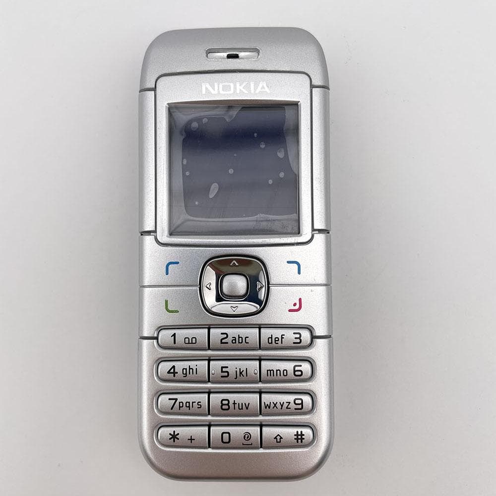 Refurbished Nokia Unlocked Original Nokia 6030 GSM Feature Phone Mobile Phone With Single SIM 1 Battery 1 Charger silver