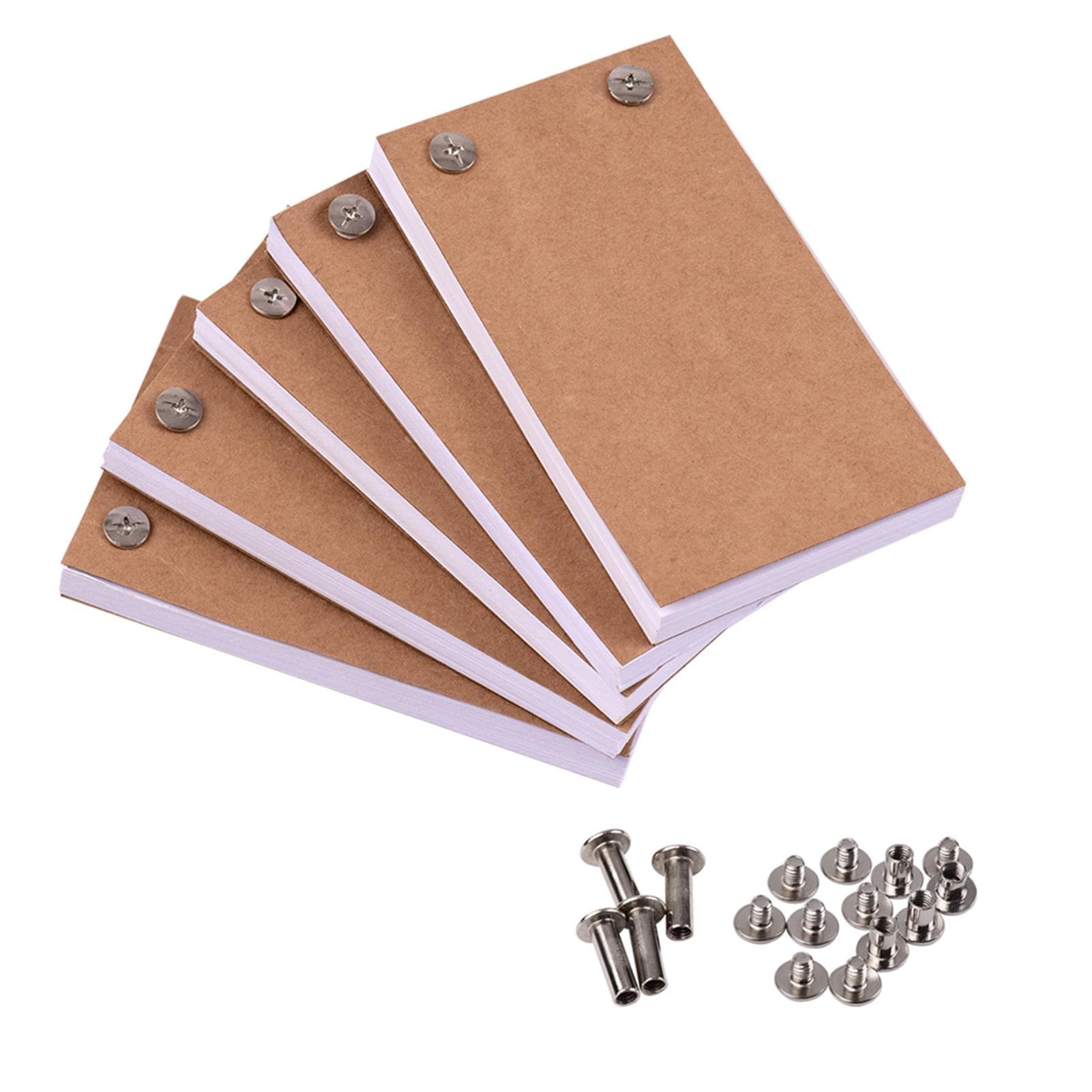Blank Flip Book Kit with 300 Sheets Animation Paper Flipbook Binding Screws for LED Tracing Light 5 Flip Books