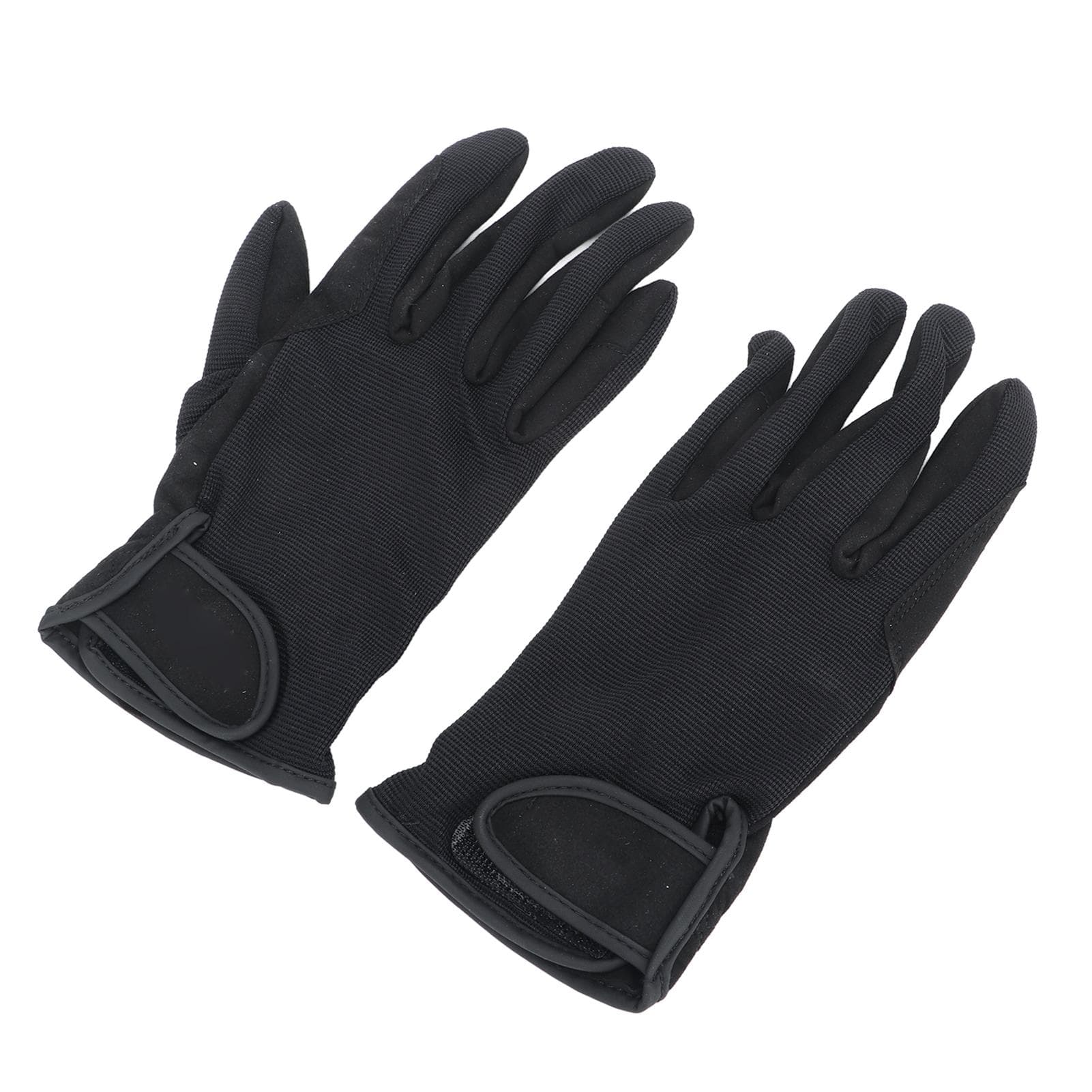 1Pair Black Horse Riding Gloves Non Slip Touch Screen Equestrian Horse Riding Gloves for Men Women