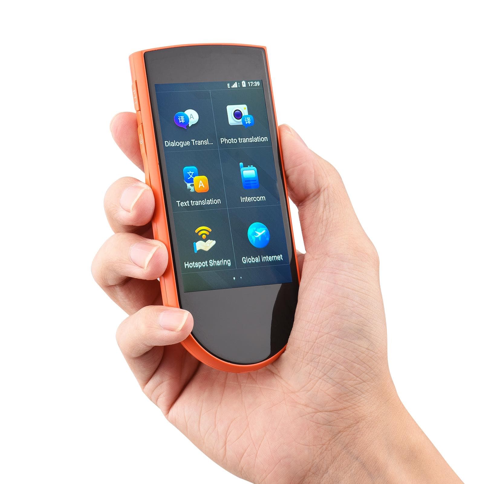 DOSMONO Portable Language Translator Device 72 Languages Real-time 2-WAY Voice Translator 32 orange