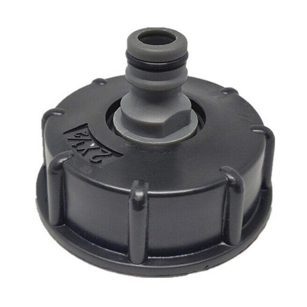 IBC Tank Adapter Adaptor Connector Tap Hose Hoze Cap Water Bowser Standard Fit black